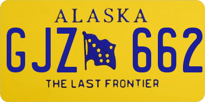 AK license plate GJZ662