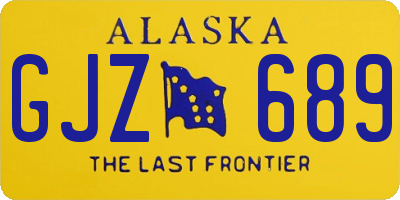 AK license plate GJZ689
