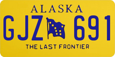 AK license plate GJZ691