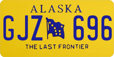 AK license plate GJZ696