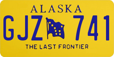 AK license plate GJZ741