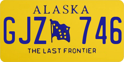 AK license plate GJZ746