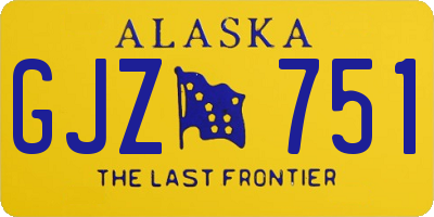 AK license plate GJZ751