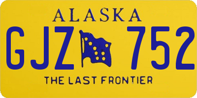 AK license plate GJZ752