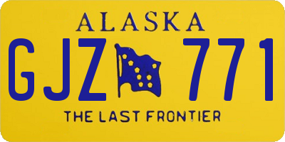 AK license plate GJZ771