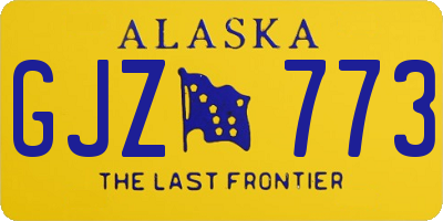 AK license plate GJZ773
