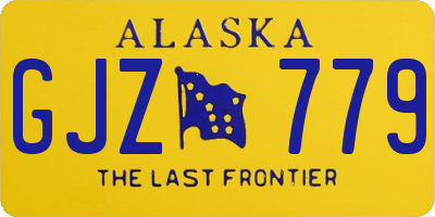 AK license plate GJZ779