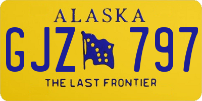 AK license plate GJZ797