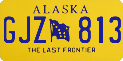 AK license plate GJZ813