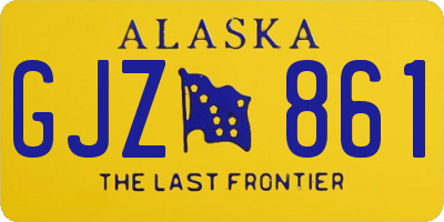 AK license plate GJZ861