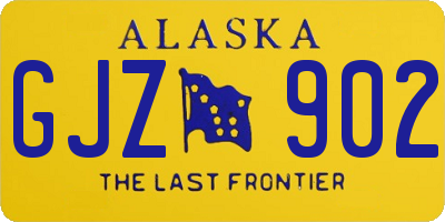 AK license plate GJZ902