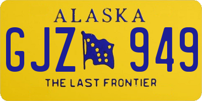 AK license plate GJZ949
