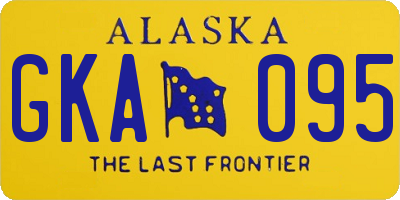 AK license plate GKA095