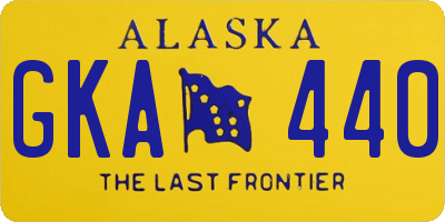 AK license plate GKA440