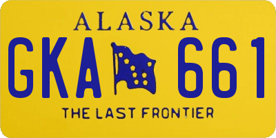 AK license plate GKA661