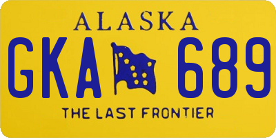 AK license plate GKA689