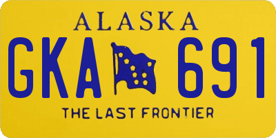 AK license plate GKA691