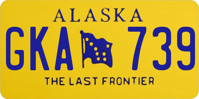 AK license plate GKA739
