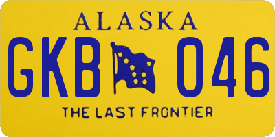 AK license plate GKB046