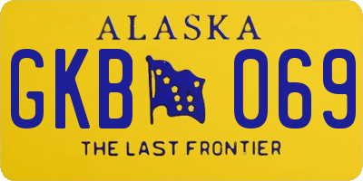 AK license plate GKB069