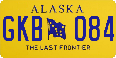 AK license plate GKB084