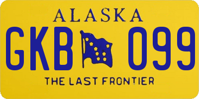 AK license plate GKB099