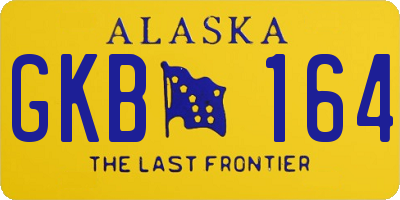 AK license plate GKB164