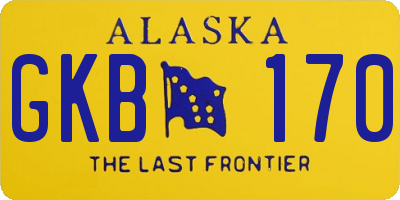 AK license plate GKB170