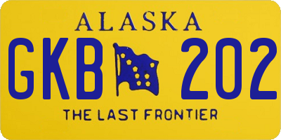 AK license plate GKB202