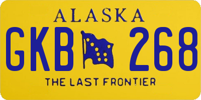 AK license plate GKB268