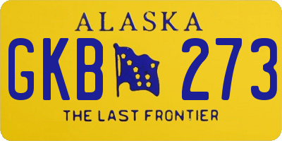AK license plate GKB273
