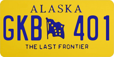 AK license plate GKB401