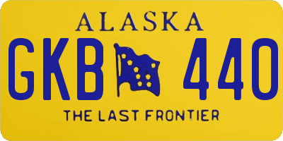 AK license plate GKB440