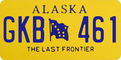 AK license plate GKB461
