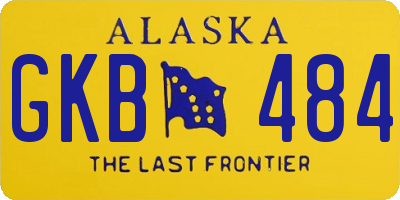 AK license plate GKB484