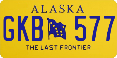 AK license plate GKB577