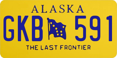 AK license plate GKB591