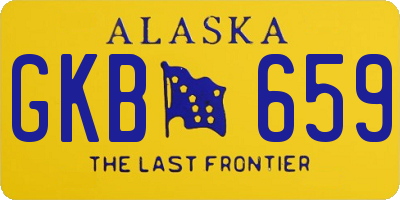 AK license plate GKB659