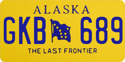 AK license plate GKB689