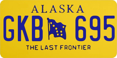 AK license plate GKB695