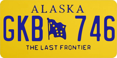 AK license plate GKB746