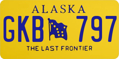 AK license plate GKB797