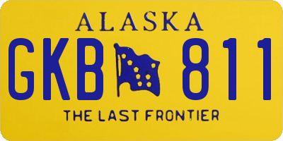 AK license plate GKB811
