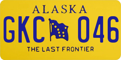 AK license plate GKC046