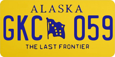 AK license plate GKC059
