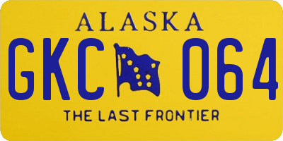 AK license plate GKC064