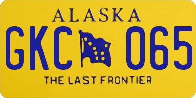 AK license plate GKC065