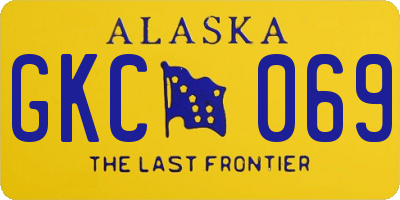 AK license plate GKC069