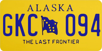 AK license plate GKC094