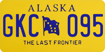 AK license plate GKC095